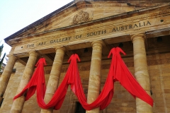 Adelaide - The Art Gallery of South Australia - Red dress Chiharu Shota