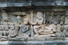 Borobudur - Bas-relief - Blessing