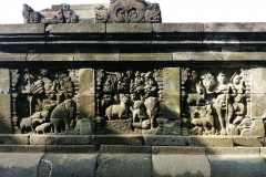Borobudur - Bas-relief - Hunt