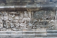 Borobudur - Bas-relief - Jars