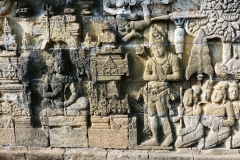 Borobudur - Bas-relief - Lotus