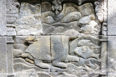 Borobudur - Bas-relief - Sea monster