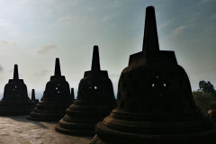 Borobudur - Shadow stupas