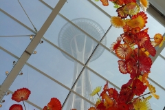 Chihuly Glass and Garden - 75 - Flowers and Space Needle
