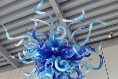 Chihuly Glass and Garden - 82 - Olympic Blue and Turquoise Chandelier