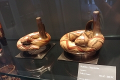 Santiago - Chilean Museum of Pre-Columbian Art - 13 - Snake-shaped vessels - Nasca
