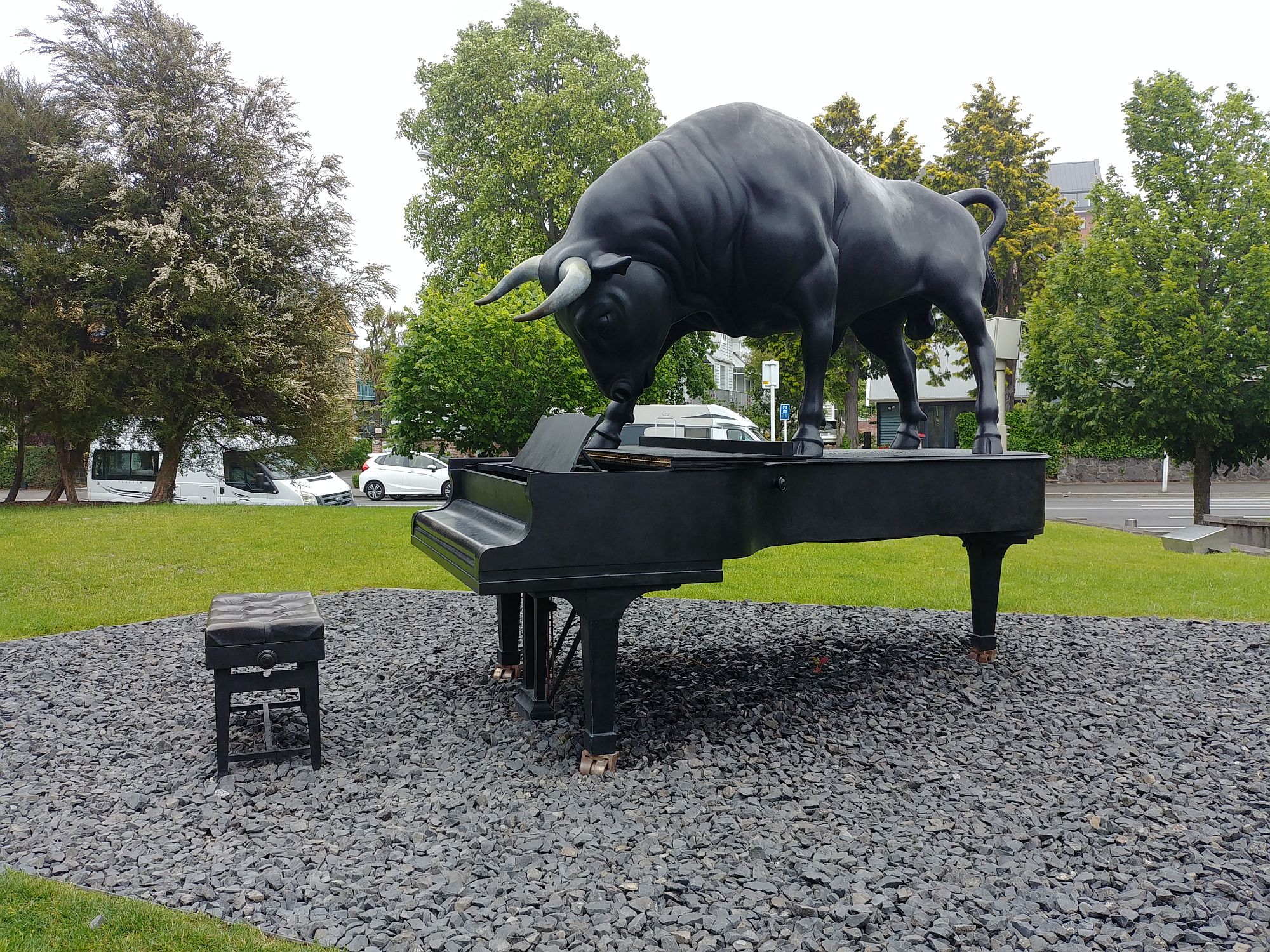 Christchurch - 19 - Bull on piano