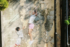 George Town - Street Art - Children playing basket