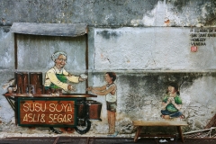 George Town - Street Art - Coffee cart