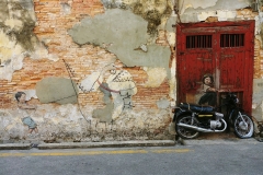 George Town - Street Art - Full boys and dinosaur