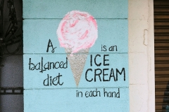 George Town - A balanced diet is an ice cream in each hand