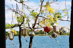 Hoi An - view of the river with lanterns