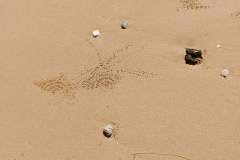 Ko Yao Noi - strange signs on the sand