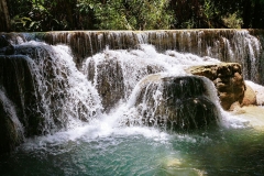 Kuang Si Waterfall - small waterfall
