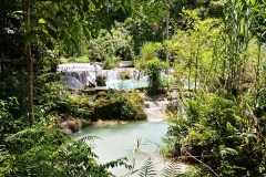 Kuang Si Waterfall - upper waterfalls