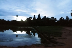 Sunrise at Angkor Wat - from the northern pond, close up