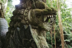Ubud - Monkey Forest - Bridge head - Other profile