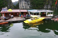 Cat Ba Sea Kayaking - floating restaurant